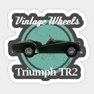 Vintage Wheels - Triumph TR2 Sticker